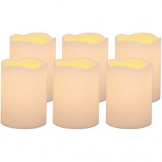 Mainstays 3x4in Flameless LED Pillar Candle, Set of 6   550762215